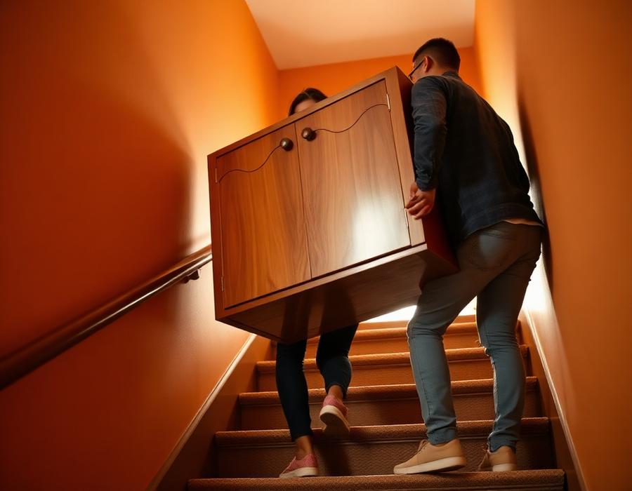Mark hielp drie gezinnen verhuizen in één maand